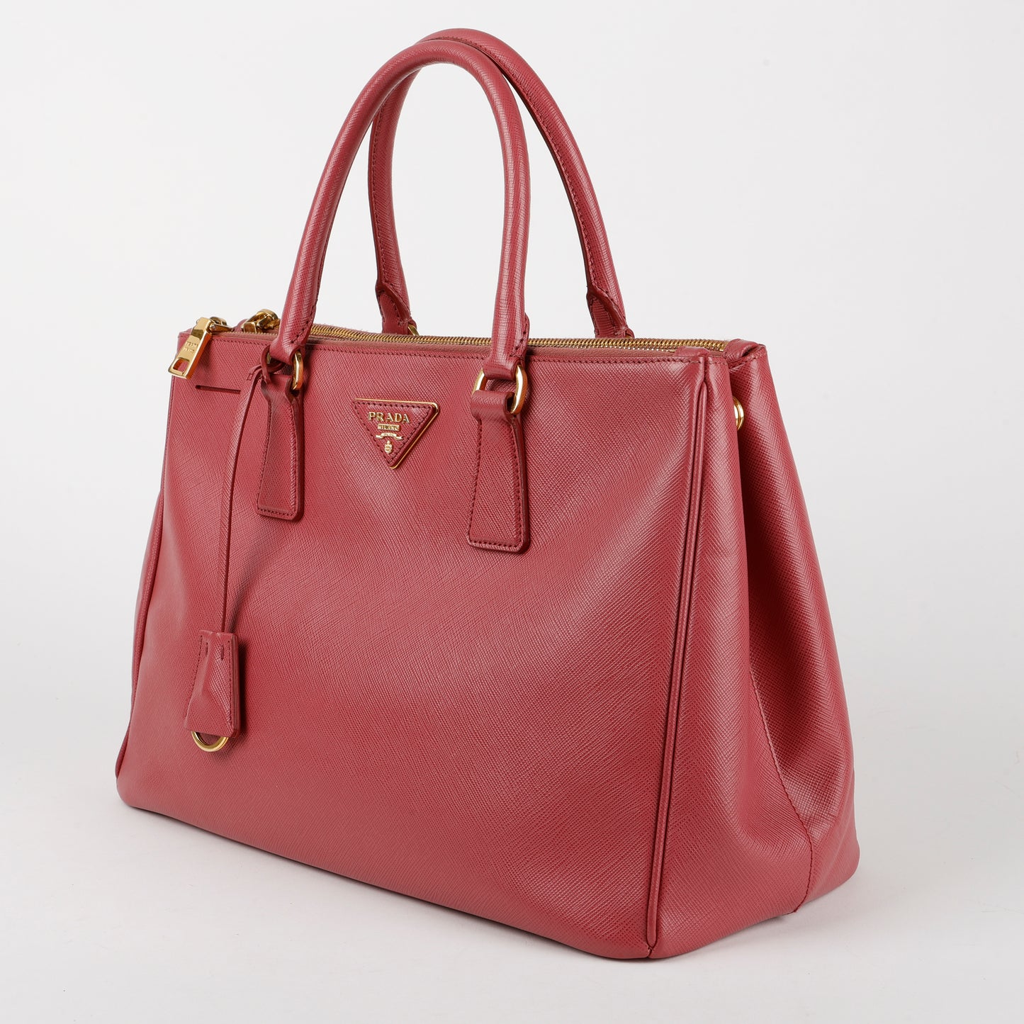 Medium Galleria, Rose Pink Saffiano