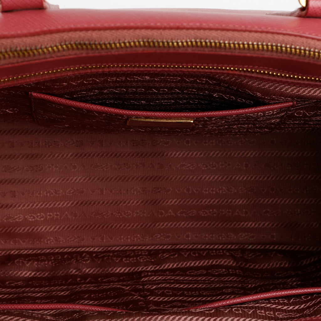 Medium Galleria, Rose Pink Saffiano