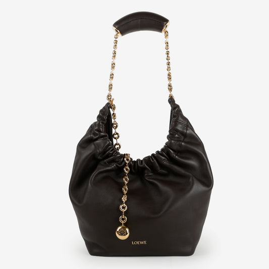 Small Squeeze Bag in Chocolate