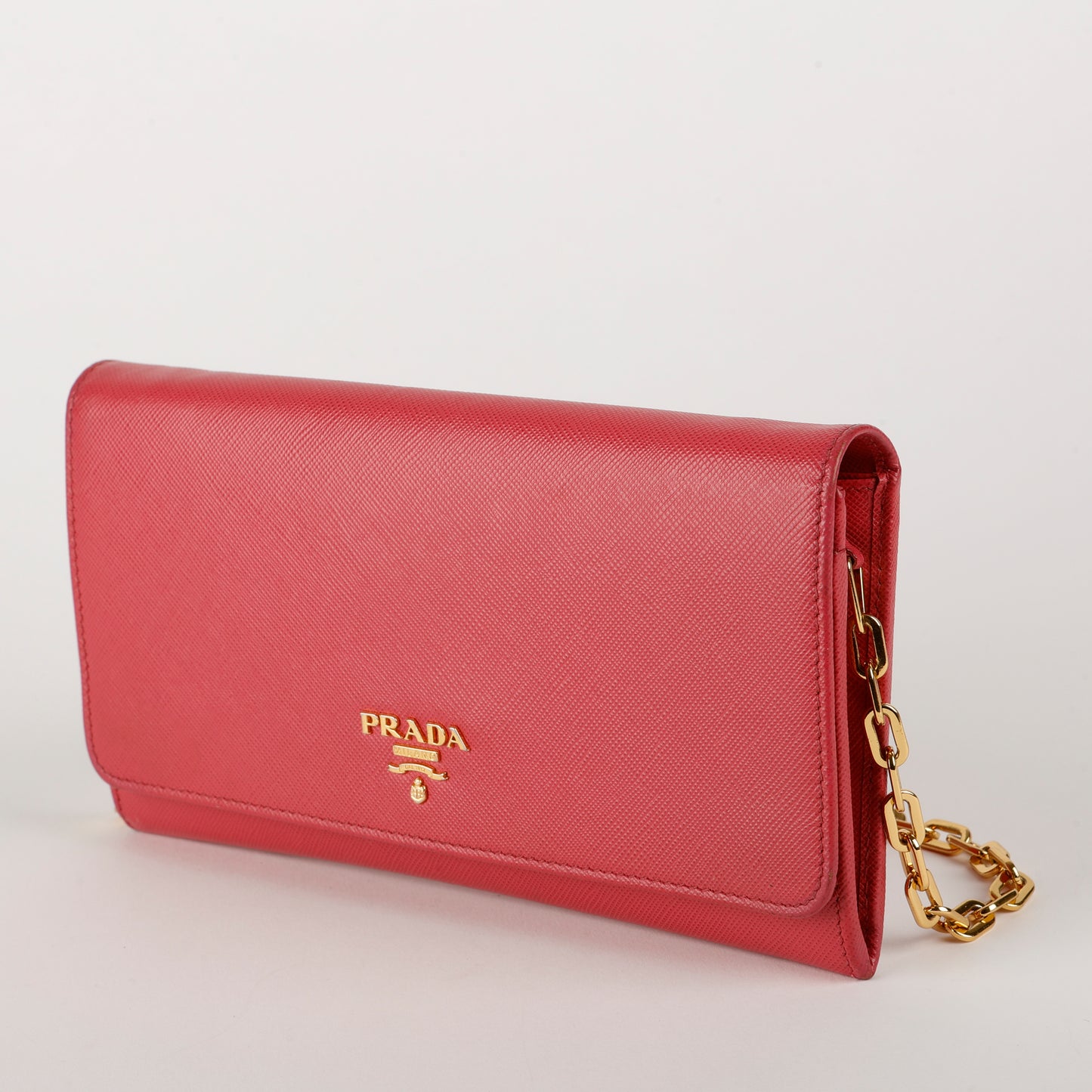 Wallet on Chain, Fuchsia Saffiano 5307