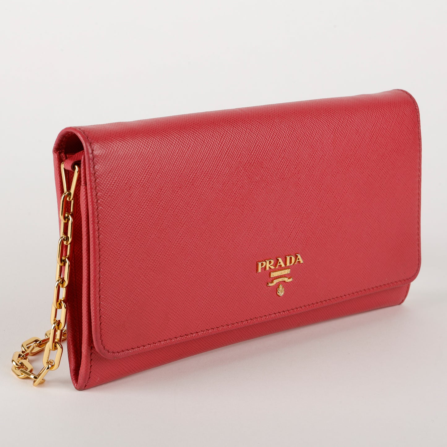 Wallet on Chain, Fuchsia Saffiano 5307