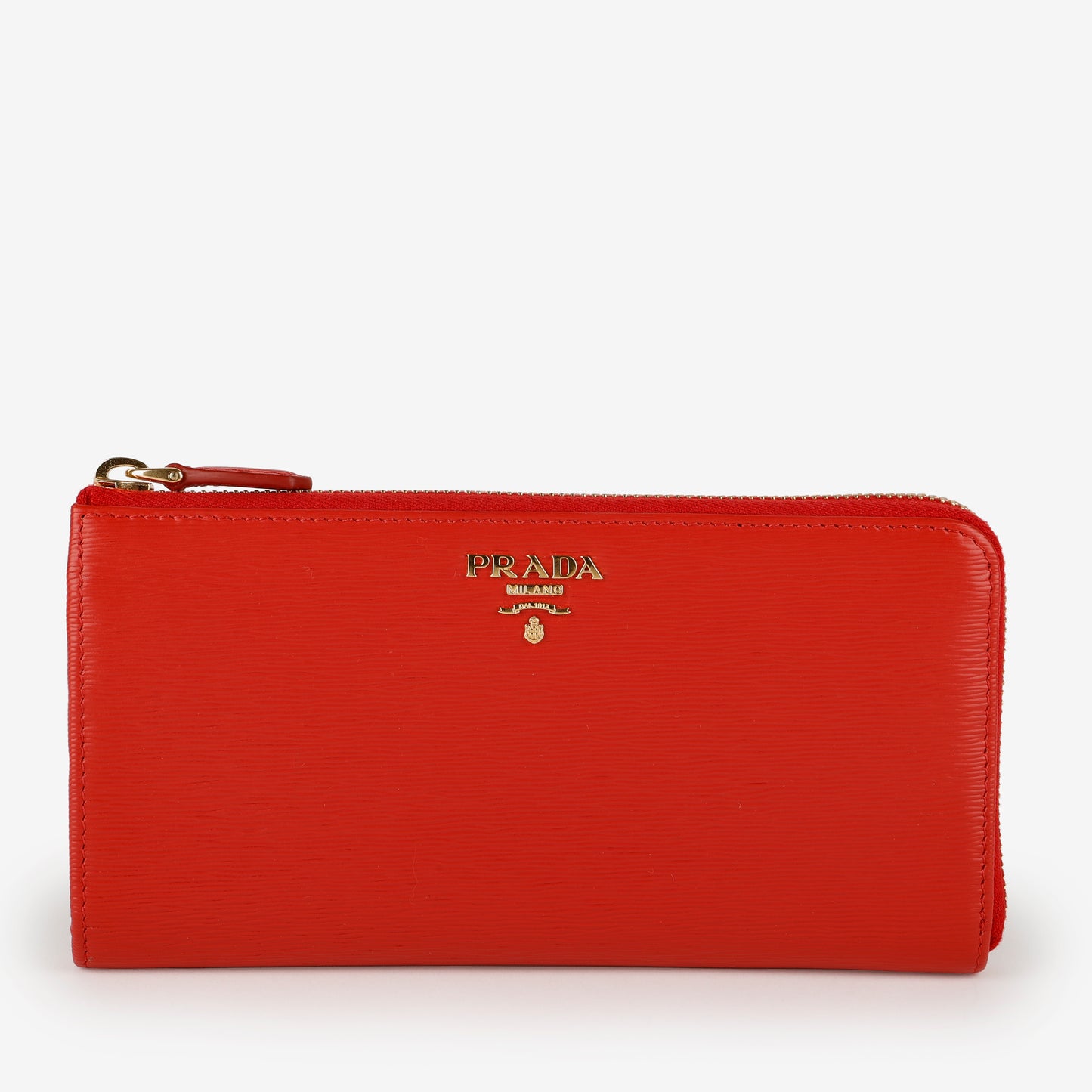 Move Zip Around Long Wallet, Red Vitello