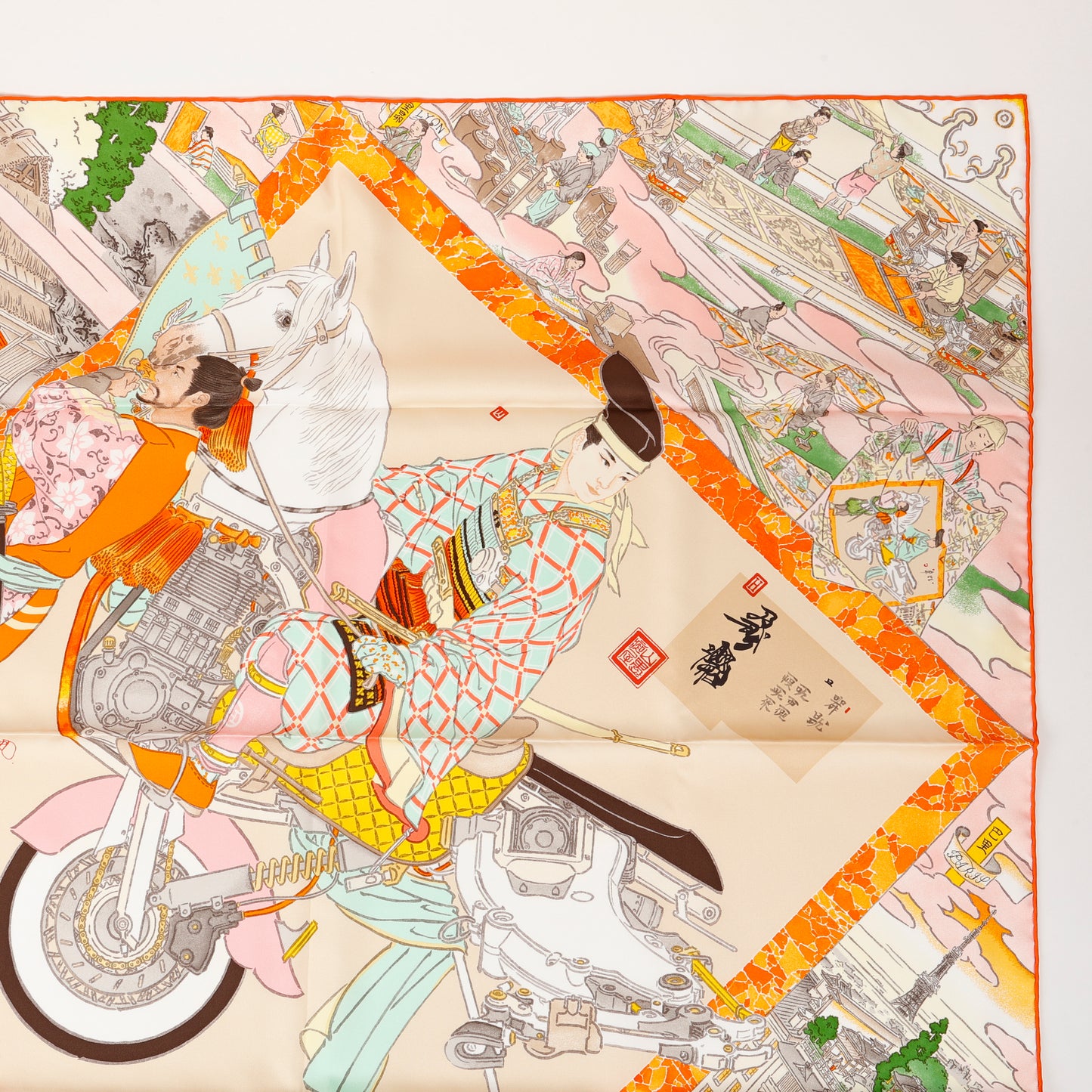"Les Artisan D'Hermes" 90 Twill Scarf