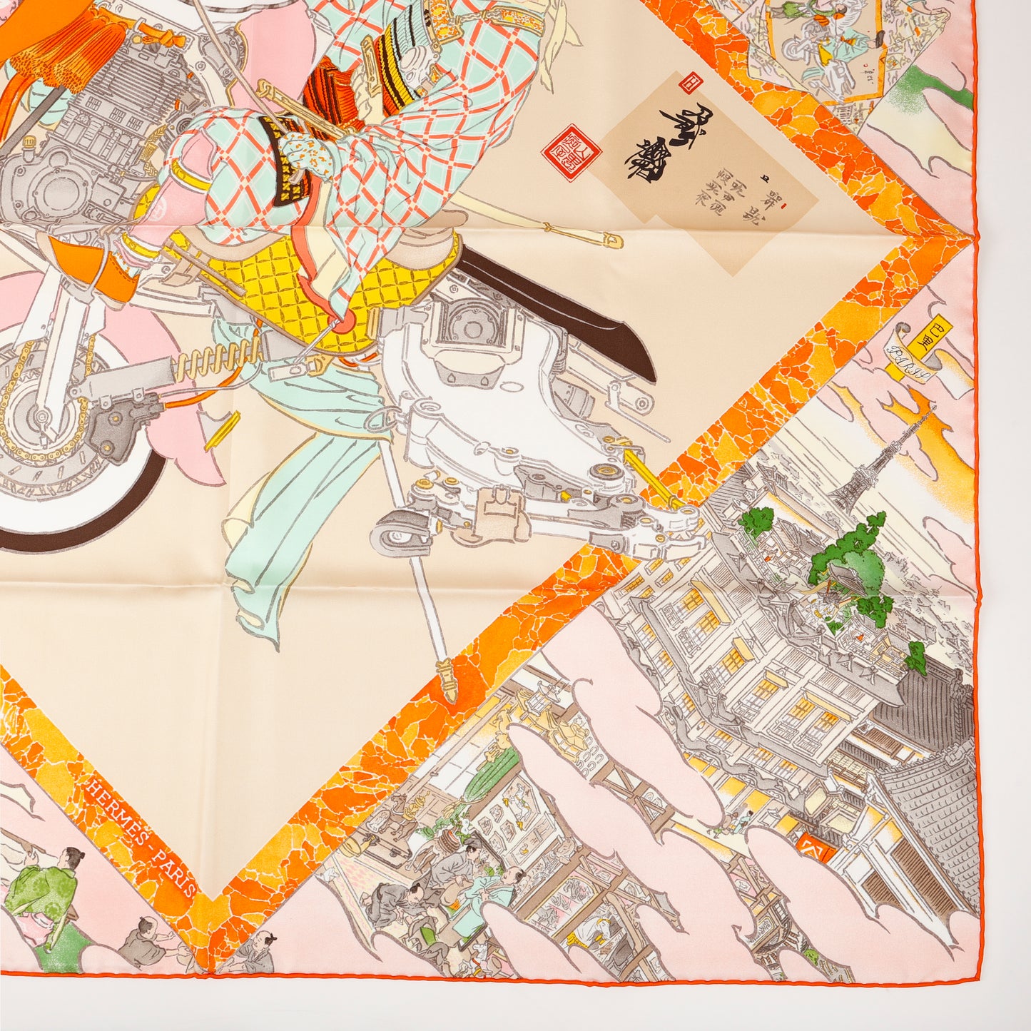 "Les Artisan D'Hermes" 90 Twill Scarf