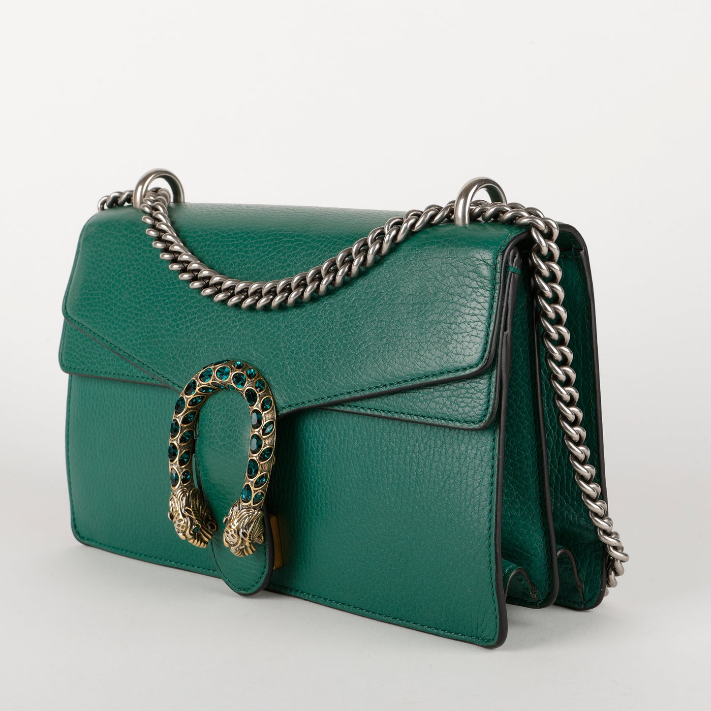 Medium Dionysus, Emerald Green Calfskin