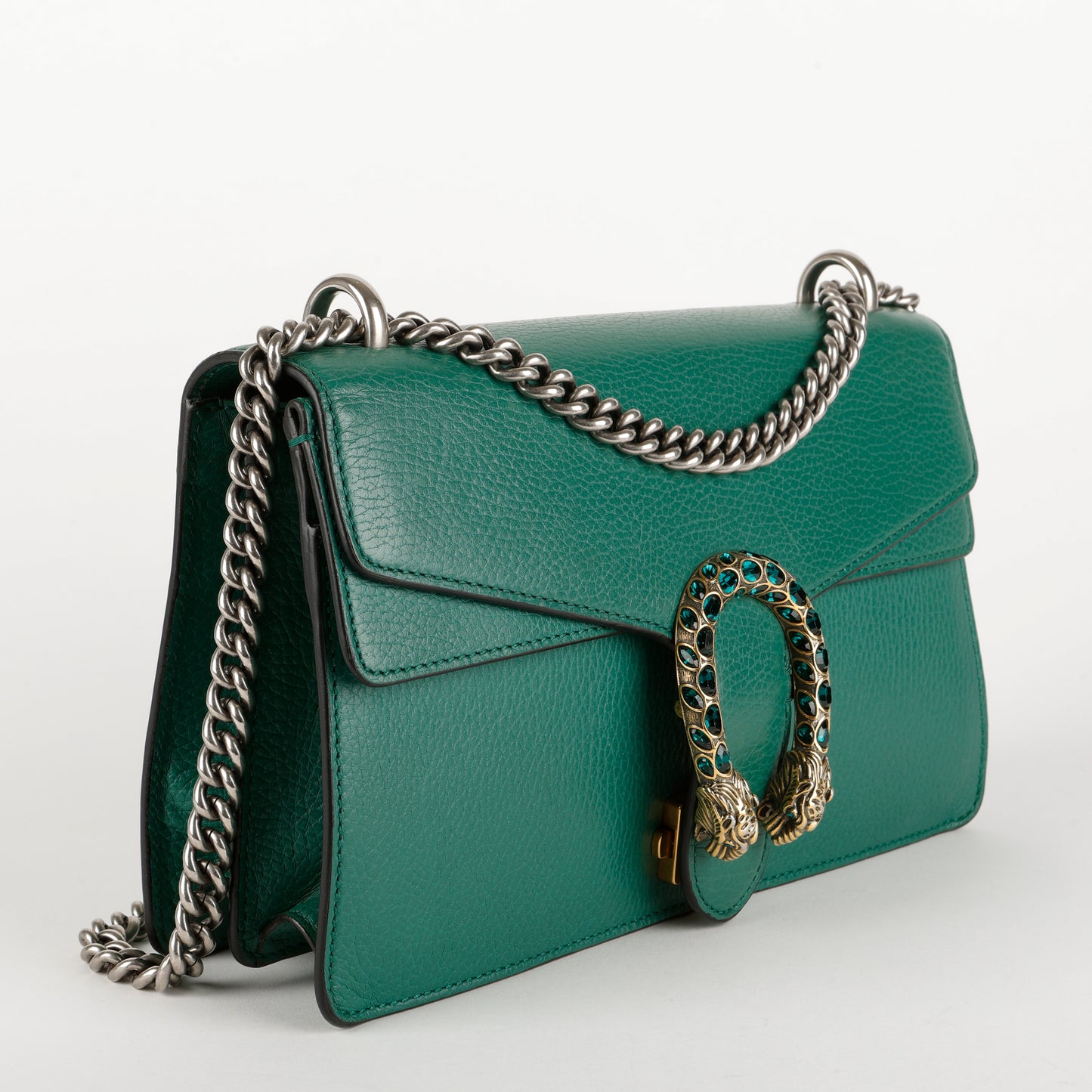 Medium Dionysus, Emerald Green Calfskin