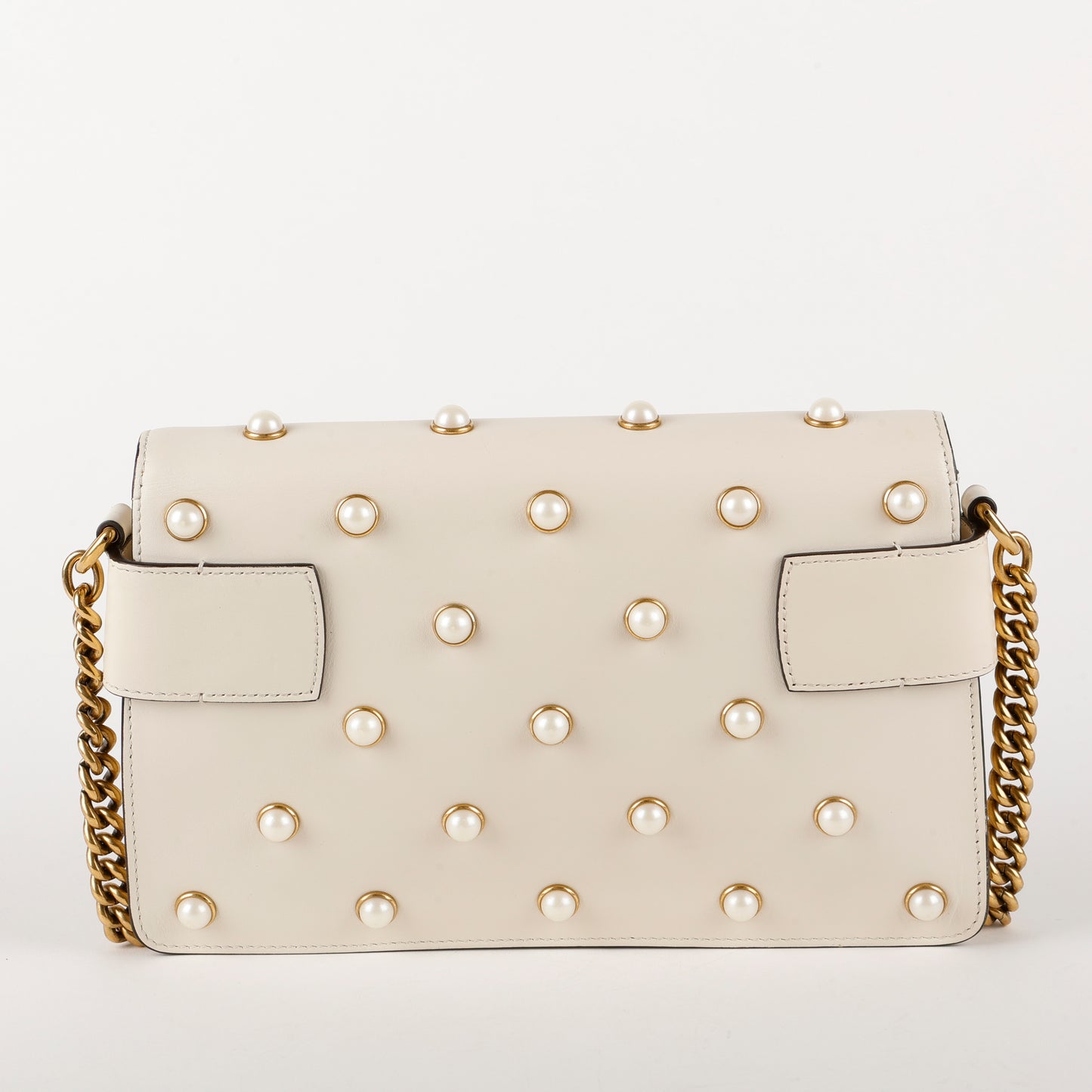 Broadway Pearly Bee Shoulder Bag, Cream 1