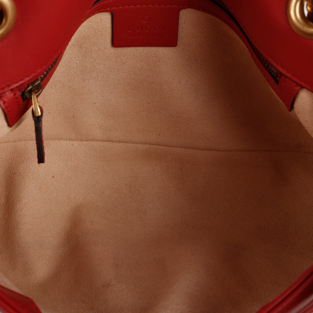 Small GG Marmont Flap, Red