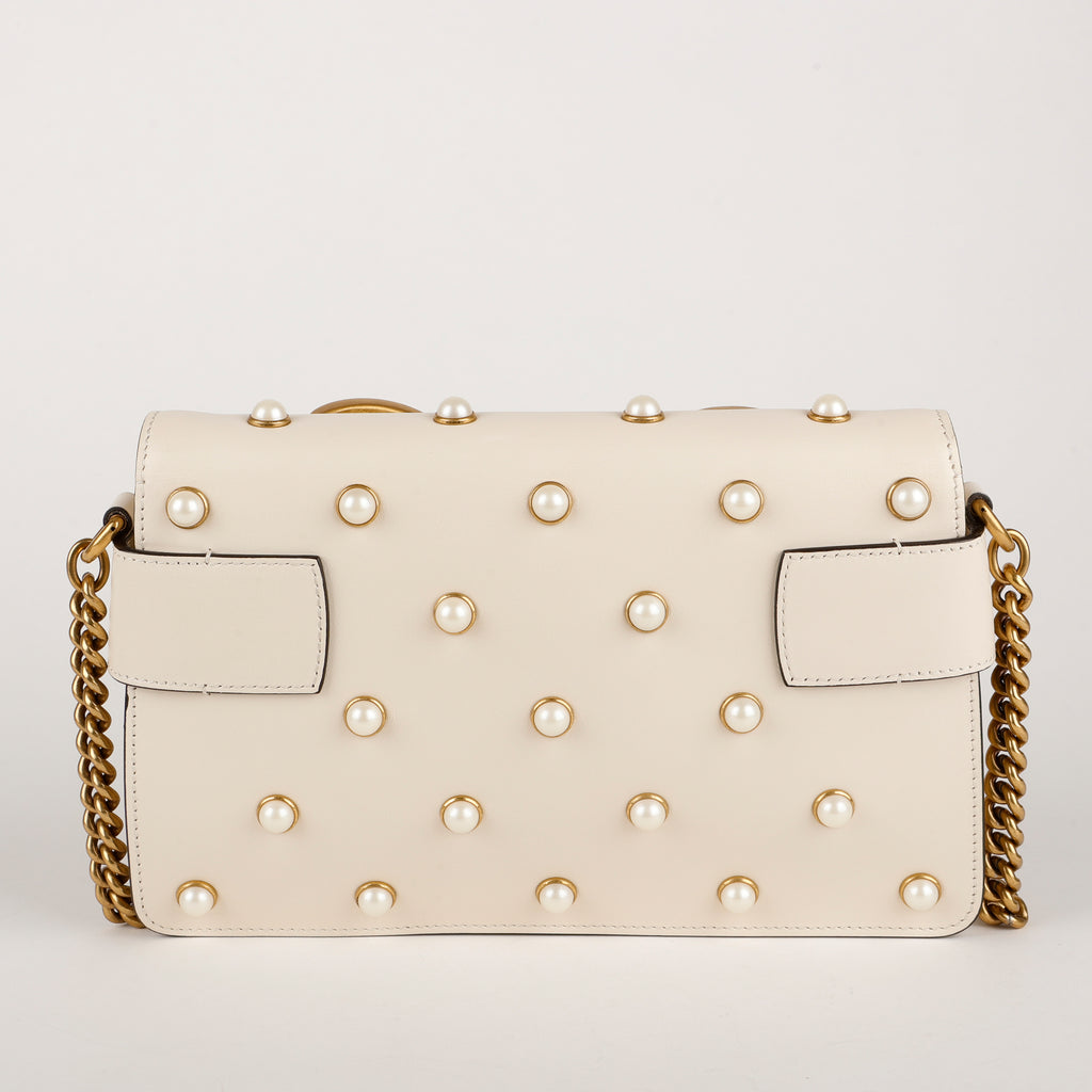 Broadway Pearly Bee Shoulder Bag, Cream 2
