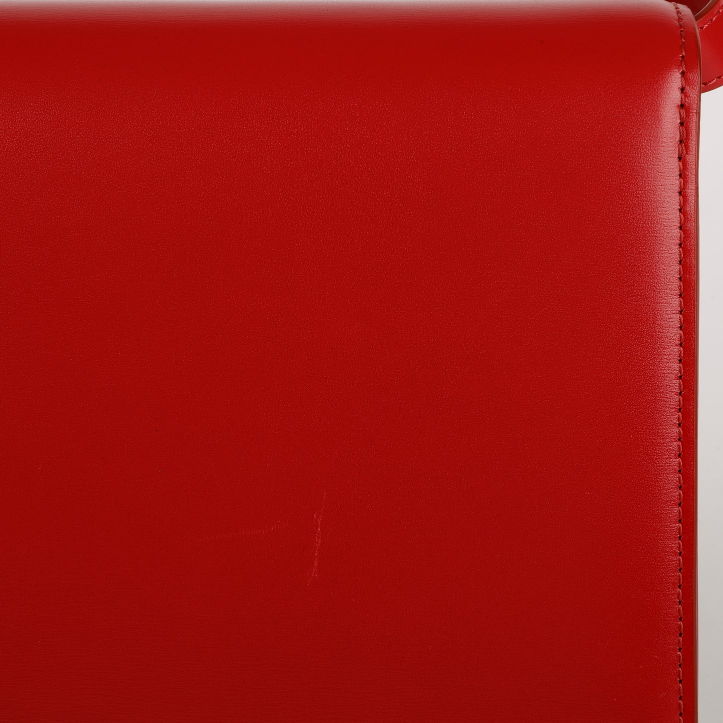 Medium Box Bag, Red Smooth Calfskin