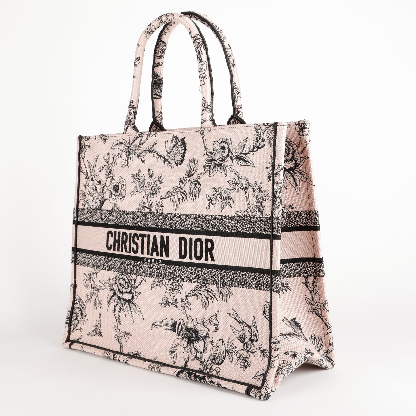 Large Book Tote, Blush Pink