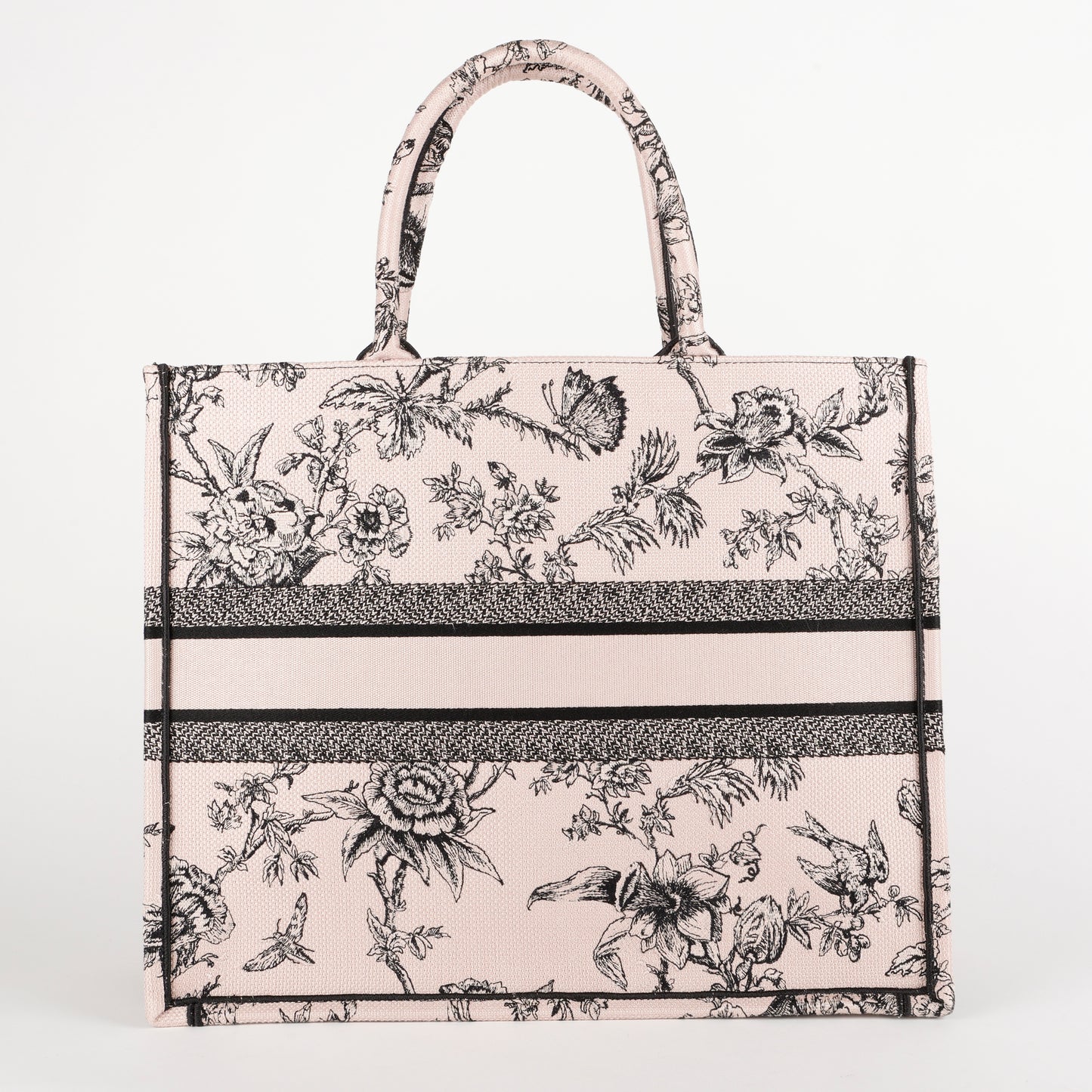 Large Book Tote, Blush Pink