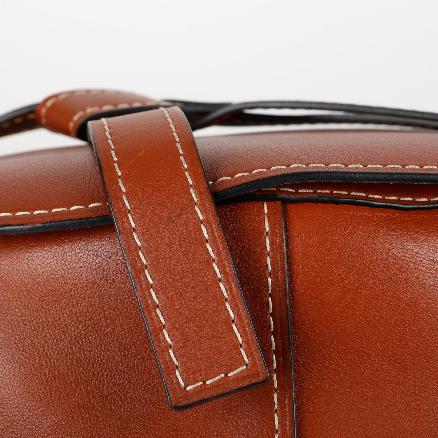 Medium Gate Shoulder Bag, Brown Calfskin