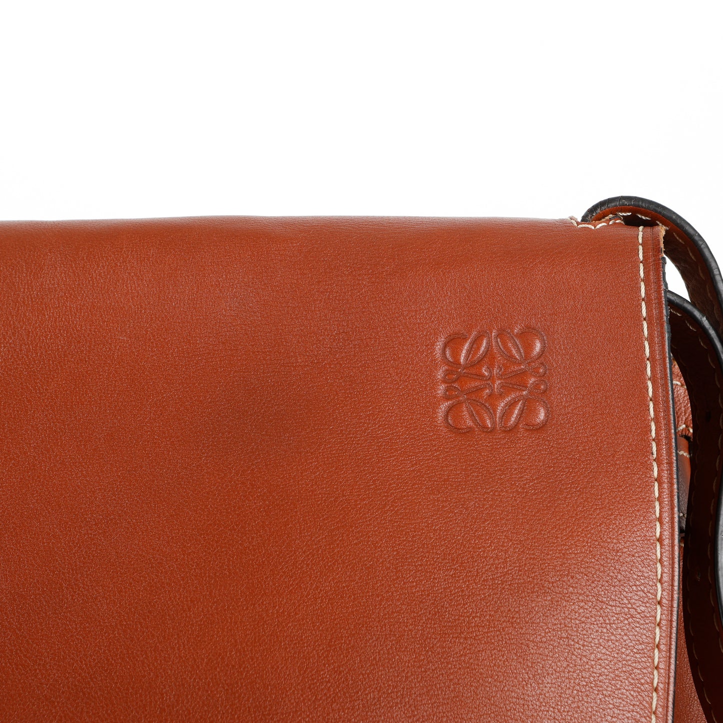Medium Gate Shoulder Bag, Brown Calfskin