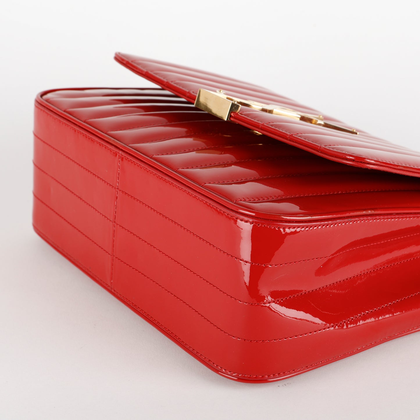 Medium Vicky Crossbody, Red Patent Leather