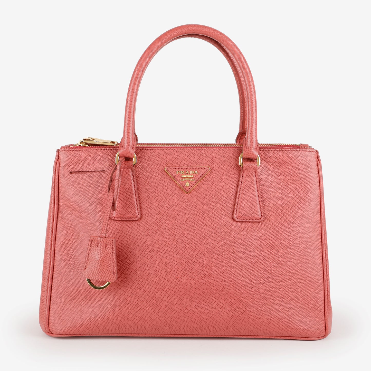 Medium Galleria Tote, Pink Saffiano