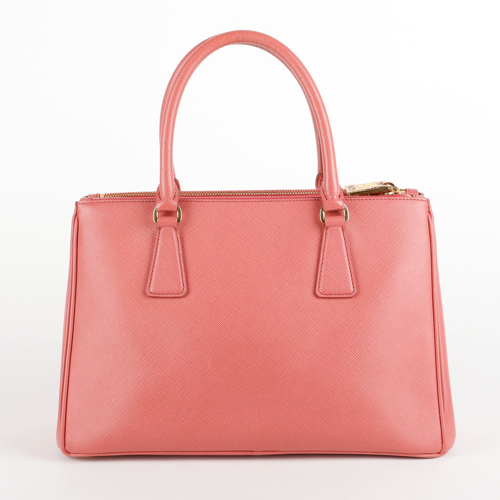 Medium Galleria Tote, Pink Saffiano