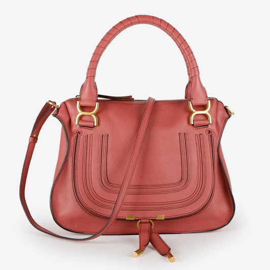 Medium Marcie, Mauve Calfskin Crossbody