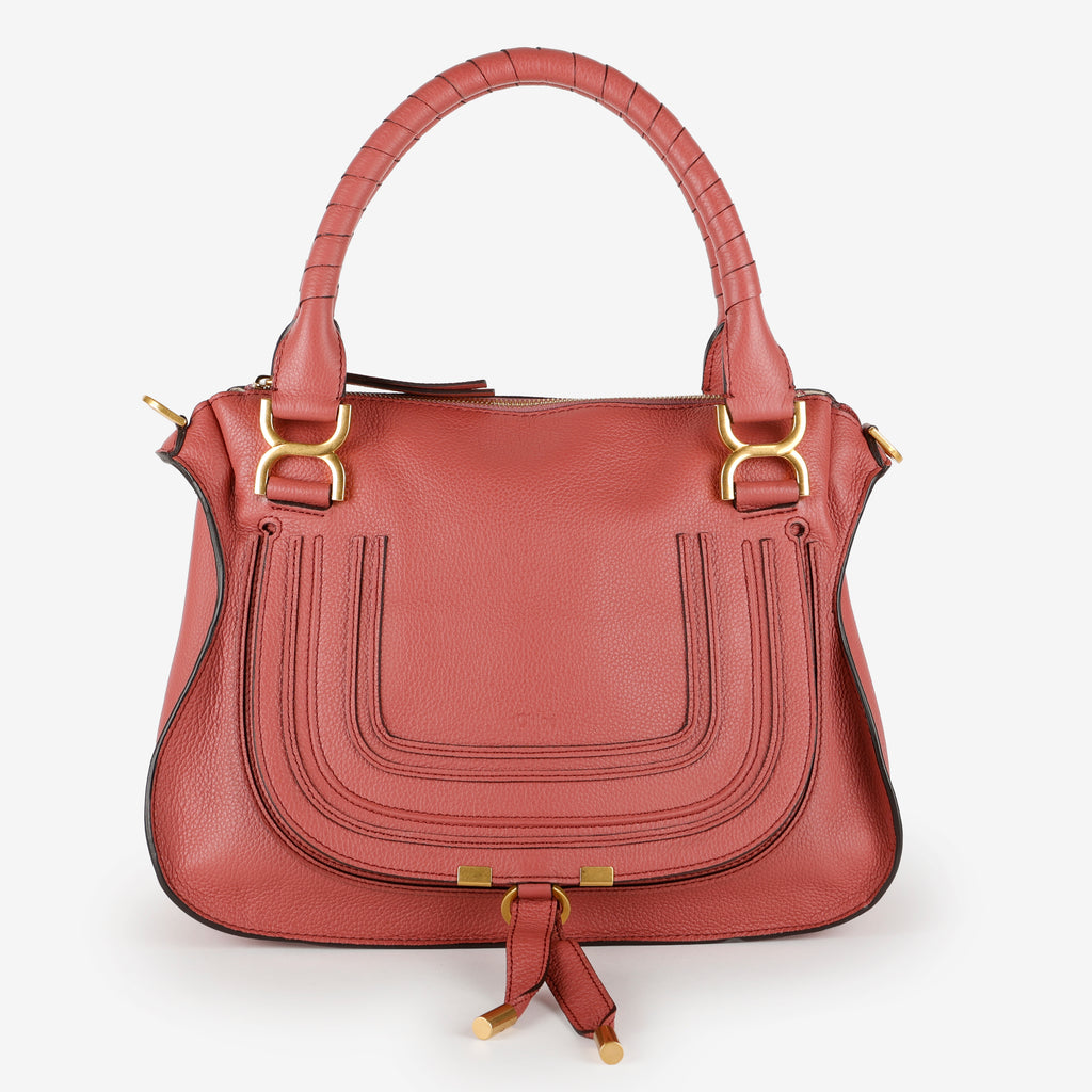 Medium Marcie, Mauve Calfskin Crossbody