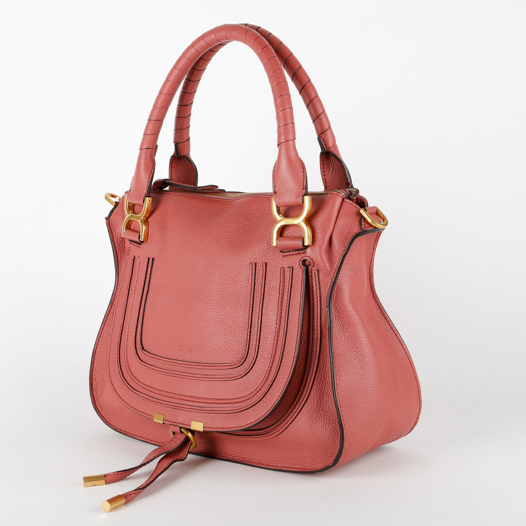 Medium Marcie, Mauve Calfskin Crossbody
