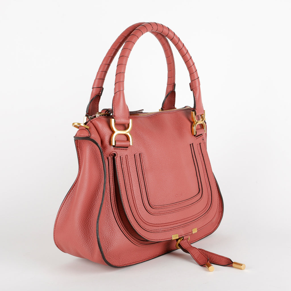 Medium Marcie, Mauve Calfskin Crossbody