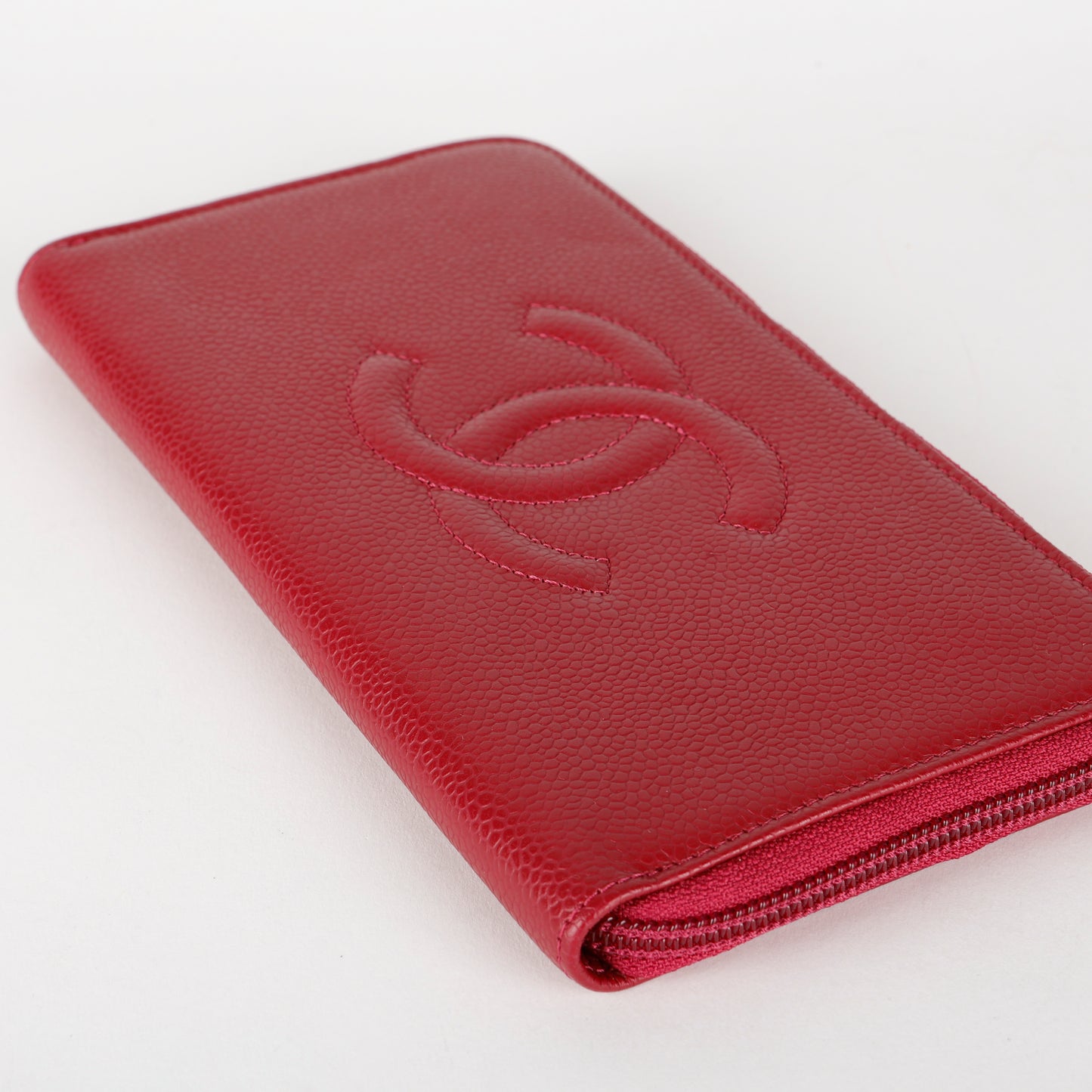 Zippy Wallet, Raspberry Red Caviar