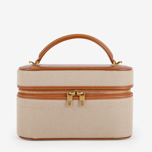 Gaby Vanity Bag, Desert Dust/Brick