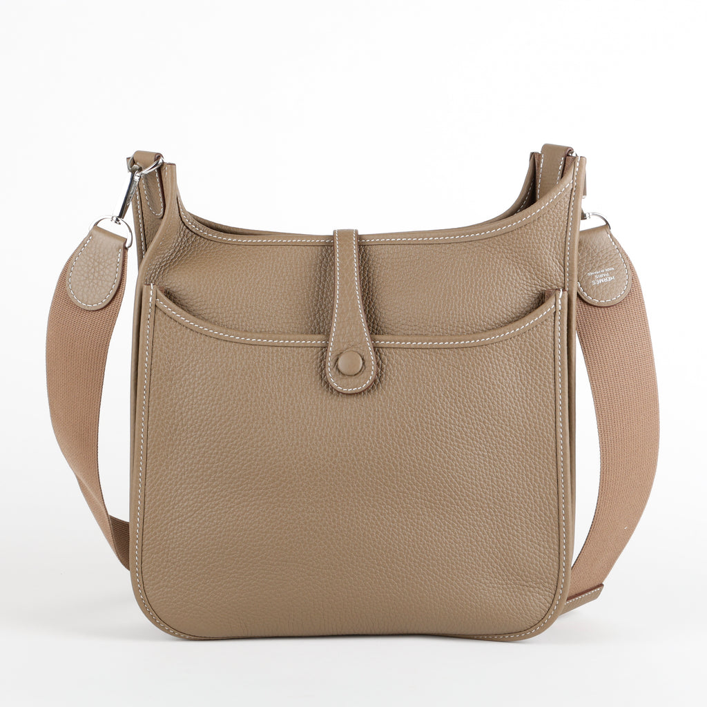 Evelyne III PM, Etoupe Clemence Palladium Hardware
