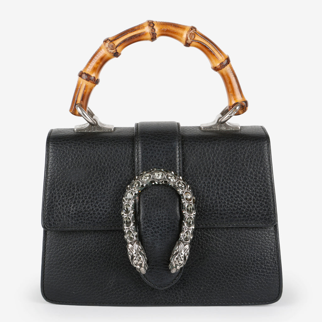 Small Dionysus Bamboo Top Handle, Black