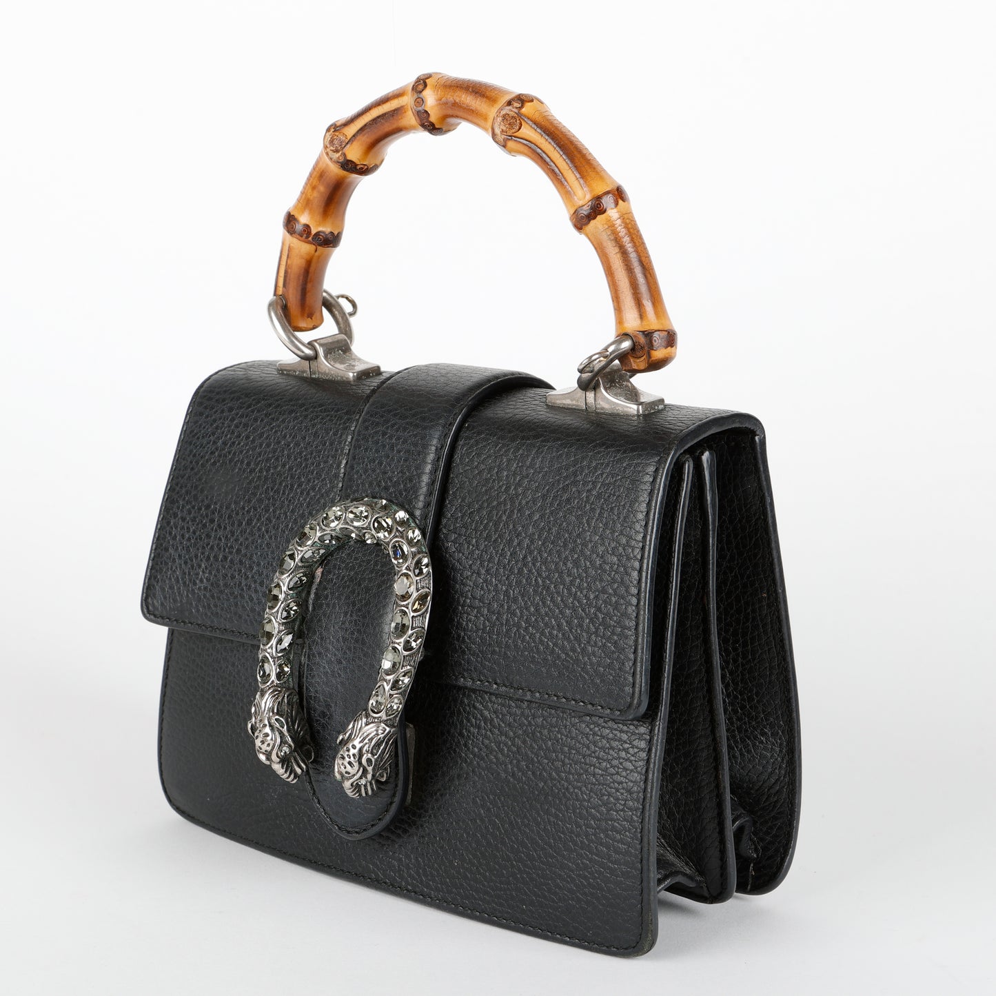 Small Dionysus Bamboo Top Handle, Black