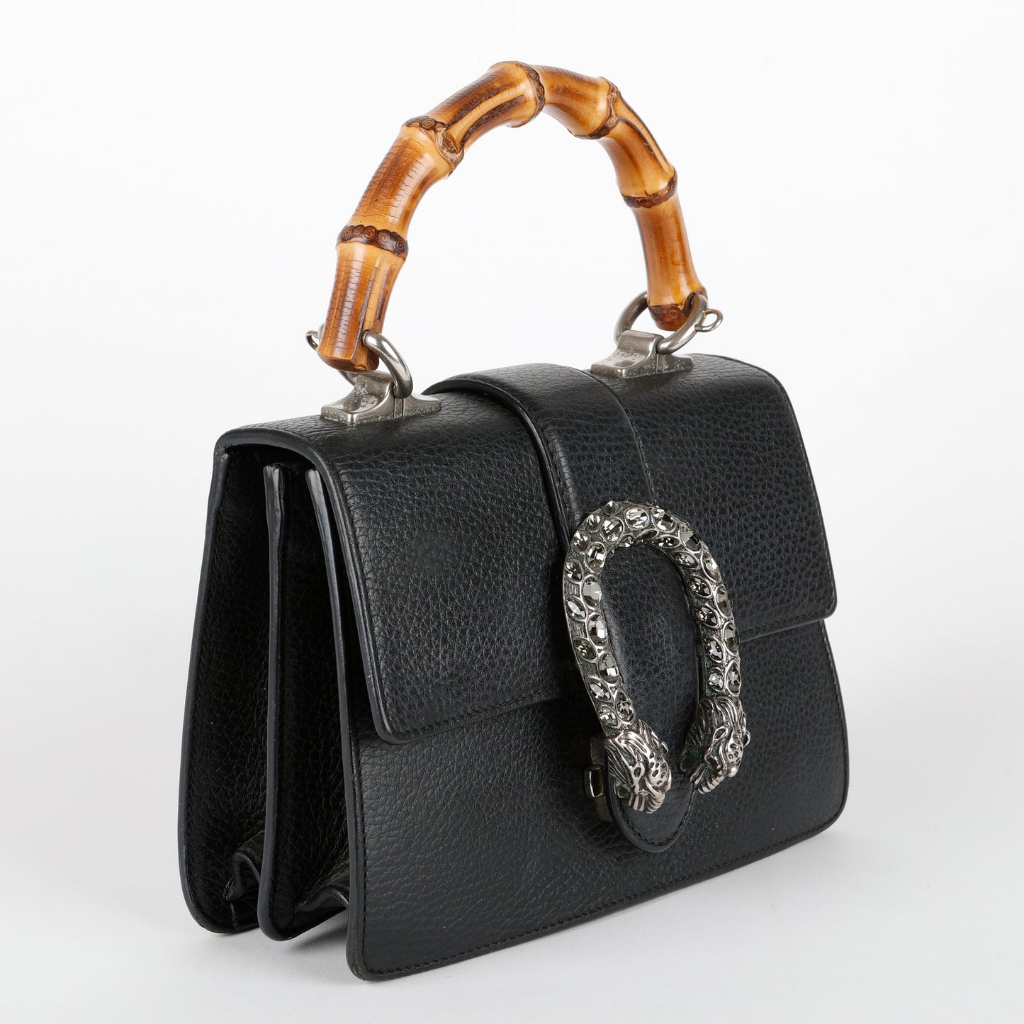 Small Dionysus Bamboo Top Handle, Black