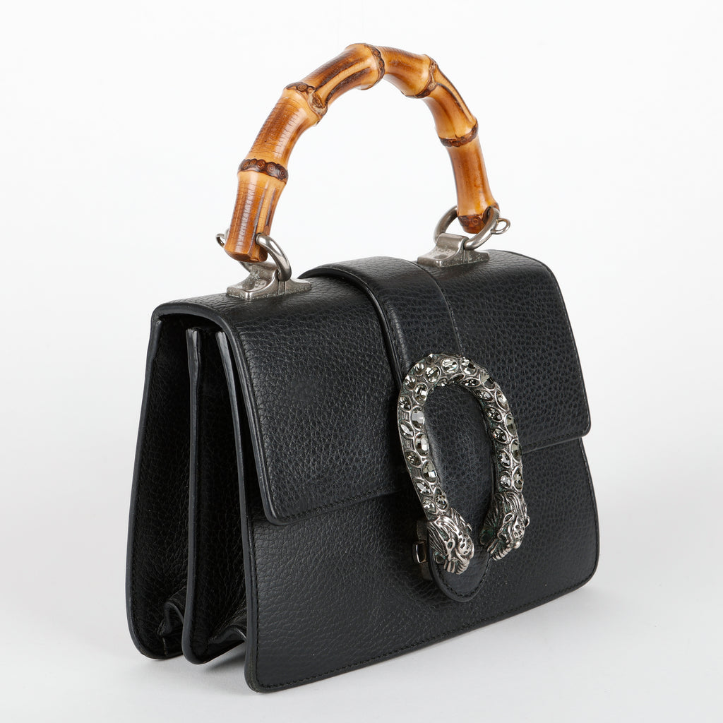 Small Dionysus Bamboo Top Handle, Black