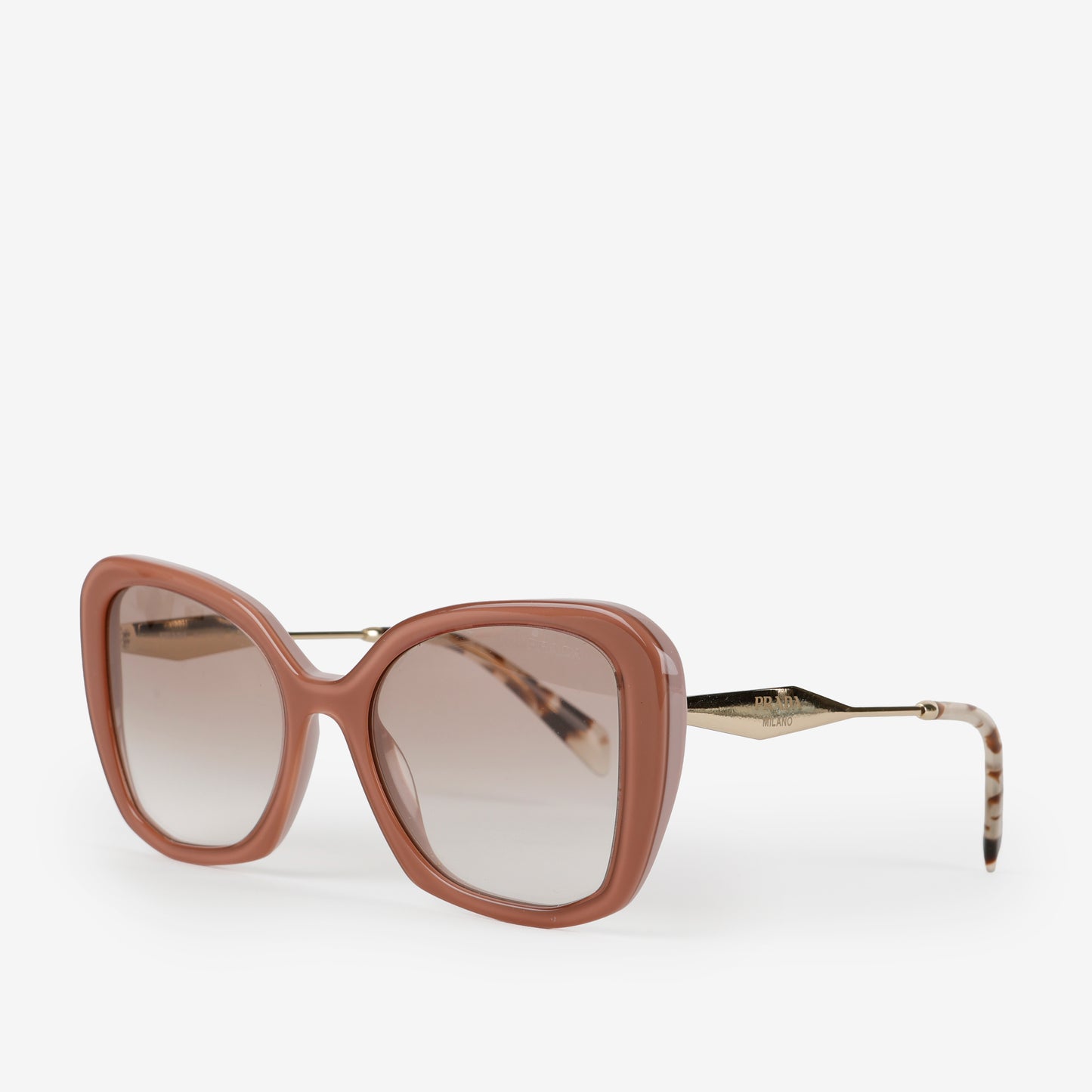 Oversized Cat Eye Sunglasses, Mauvey Pink/Tortoise Shell
