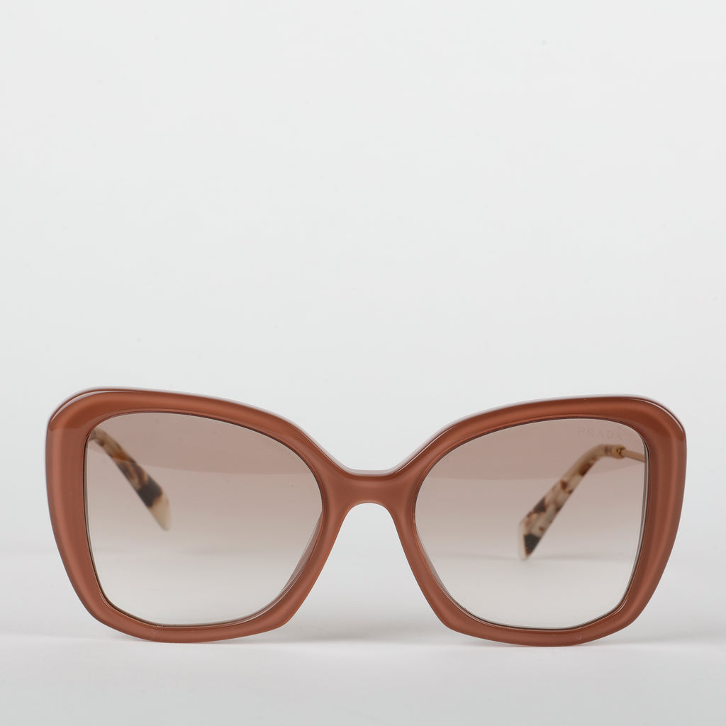 Oversized Cat Eye Sunglasses, Mauvey Pink/Tortoise Shell