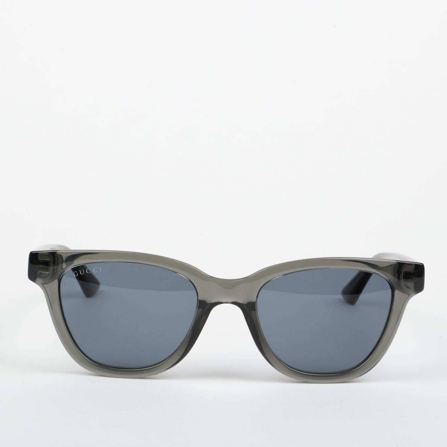 Rectangle Webbed Sunglasses, Dark Grey