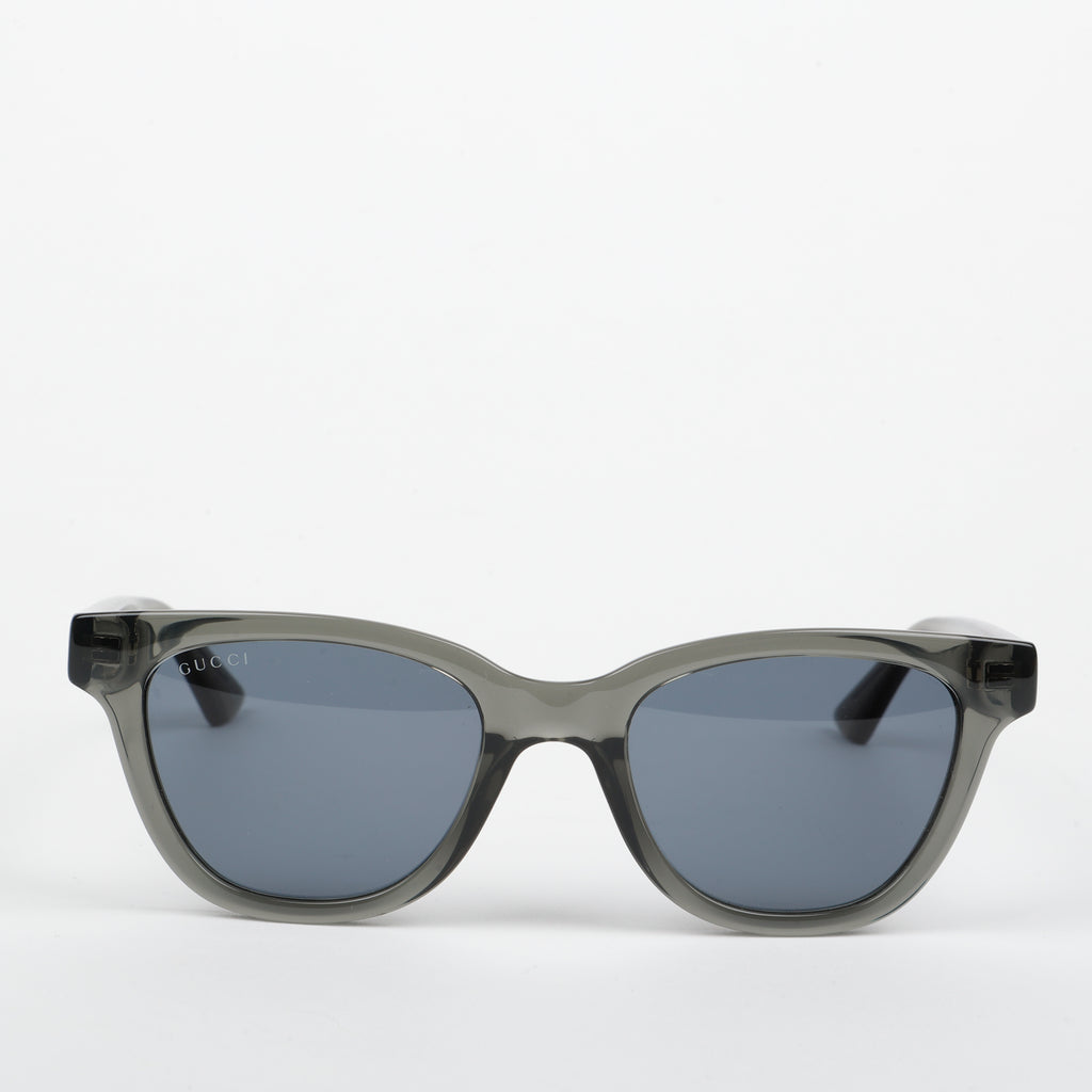 Rectangle Webbed Sunglasses, Dark Grey