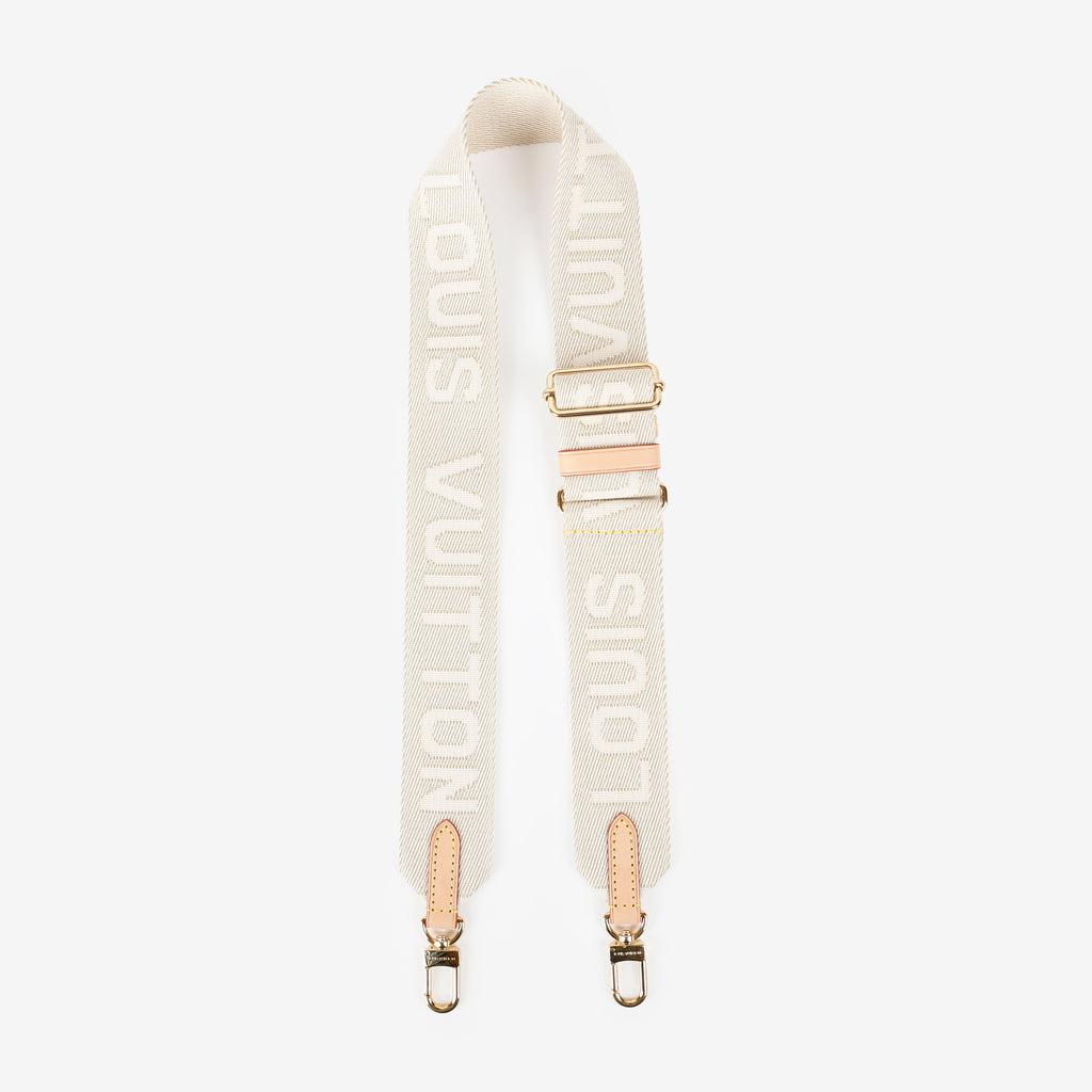 Adjustable Jacquard Strap, Cream