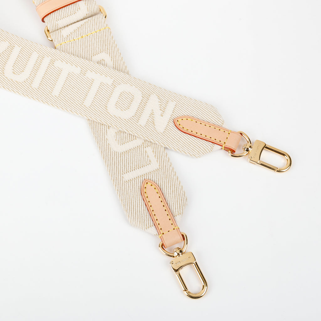 Adjustable Jacquard Strap, Cream