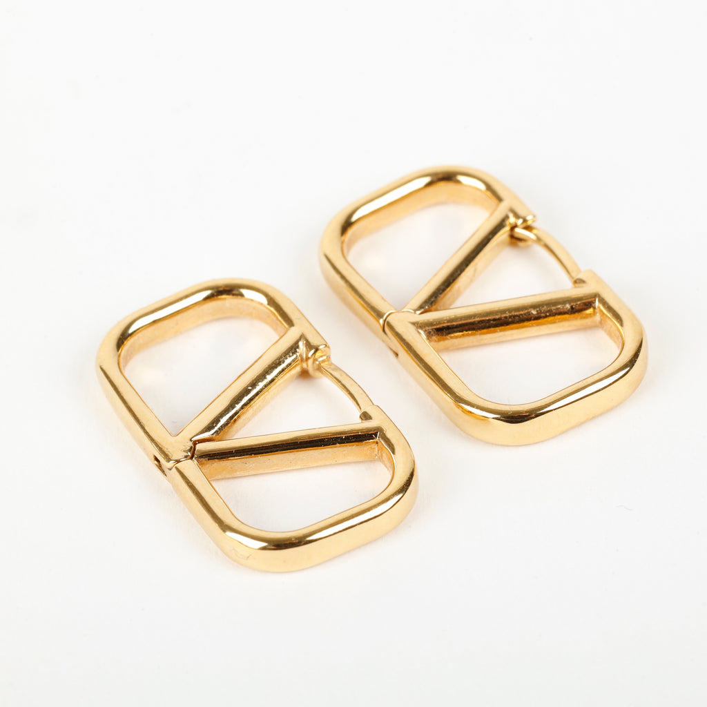 VLogo Signature Gold Earrings