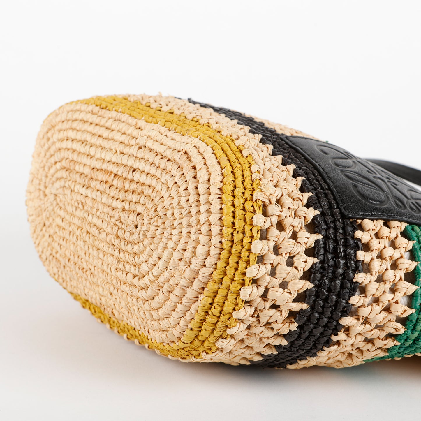 Striped Raffia Crossbody