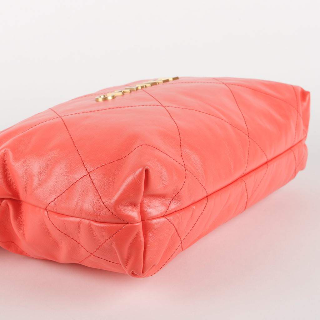 Small 22, Coral Pink Lambskin
