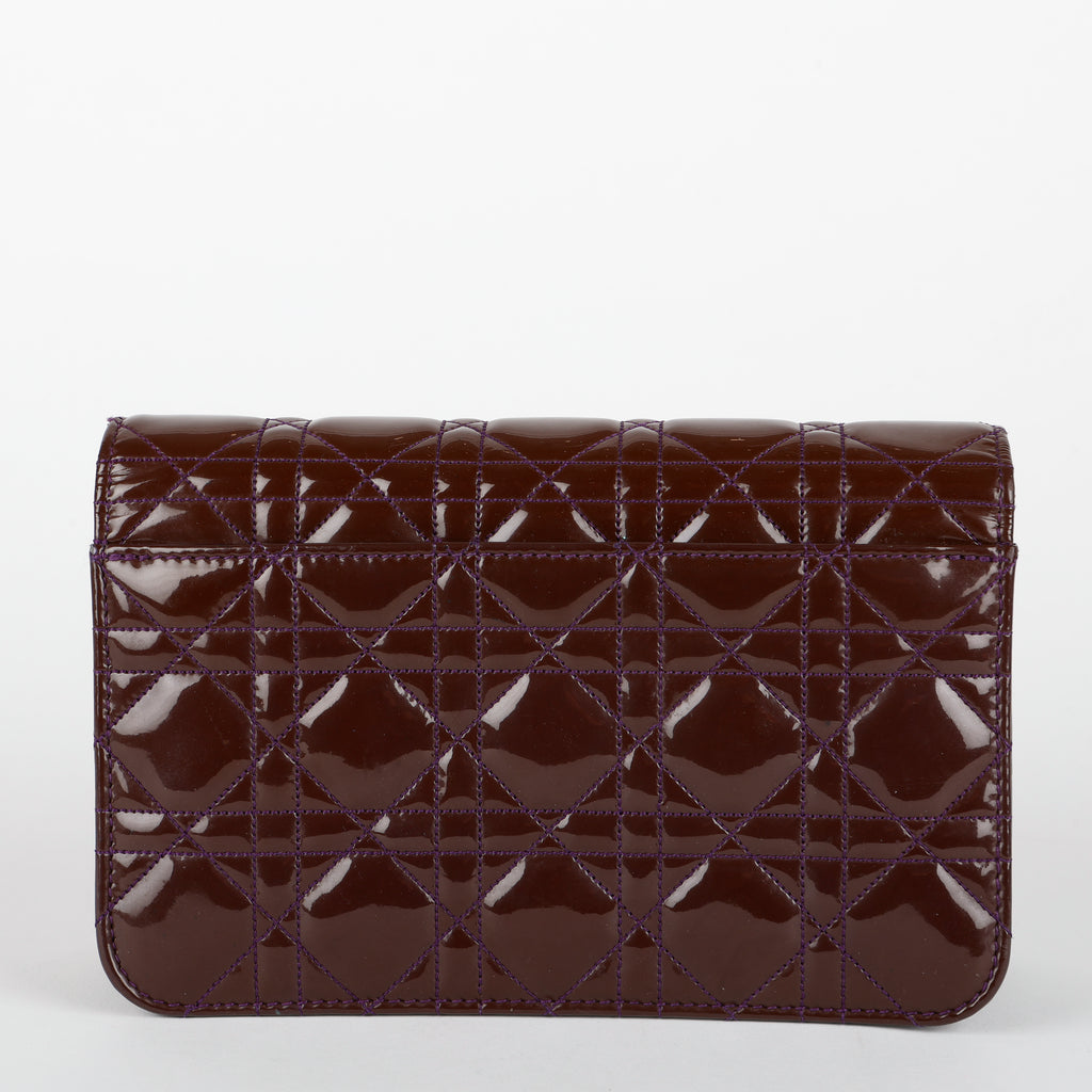 Miss Dior Promenade Pouch, Purple Patent
