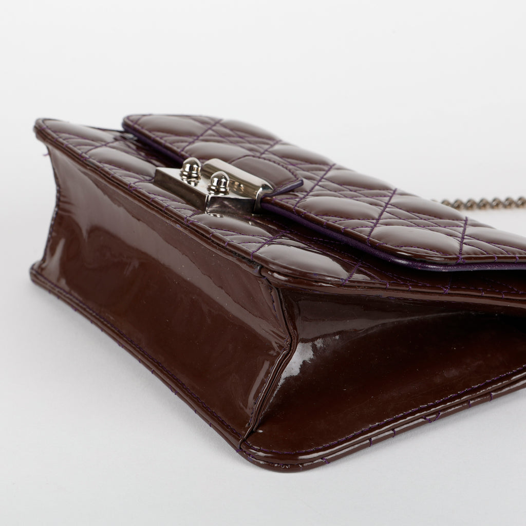 Miss Dior Promenade Pouch, Purple Patent