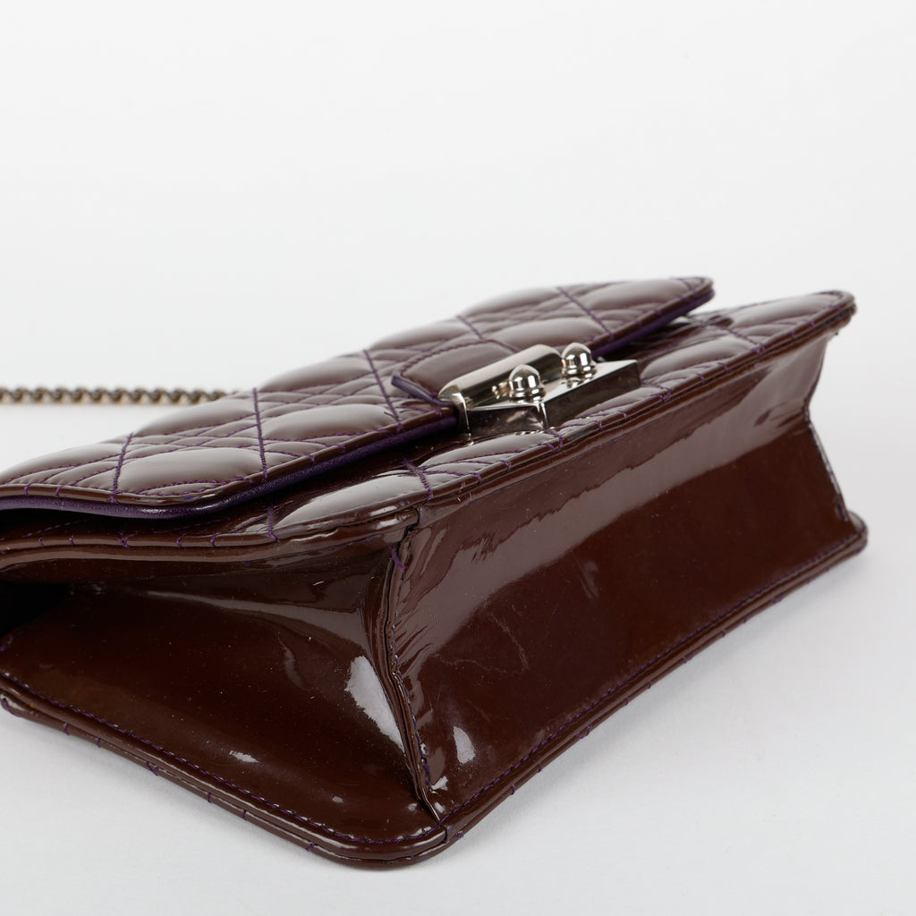 Miss Dior Promenade Pouch, Purple Patent
