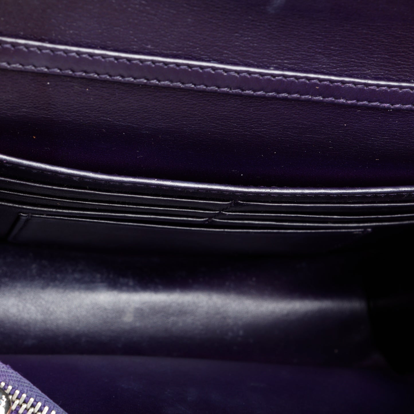 Miss Dior Promenade Pouch, Purple Patent