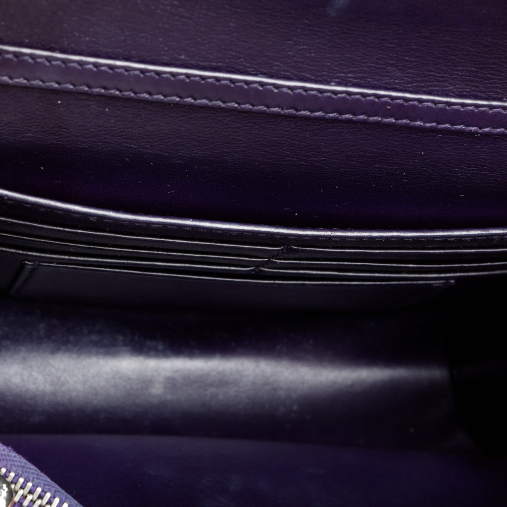 Miss Dior Promenade Pouch, Purple Patent