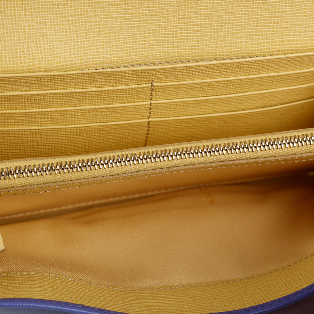 Long Wallet on Chain, Purple and Yellow