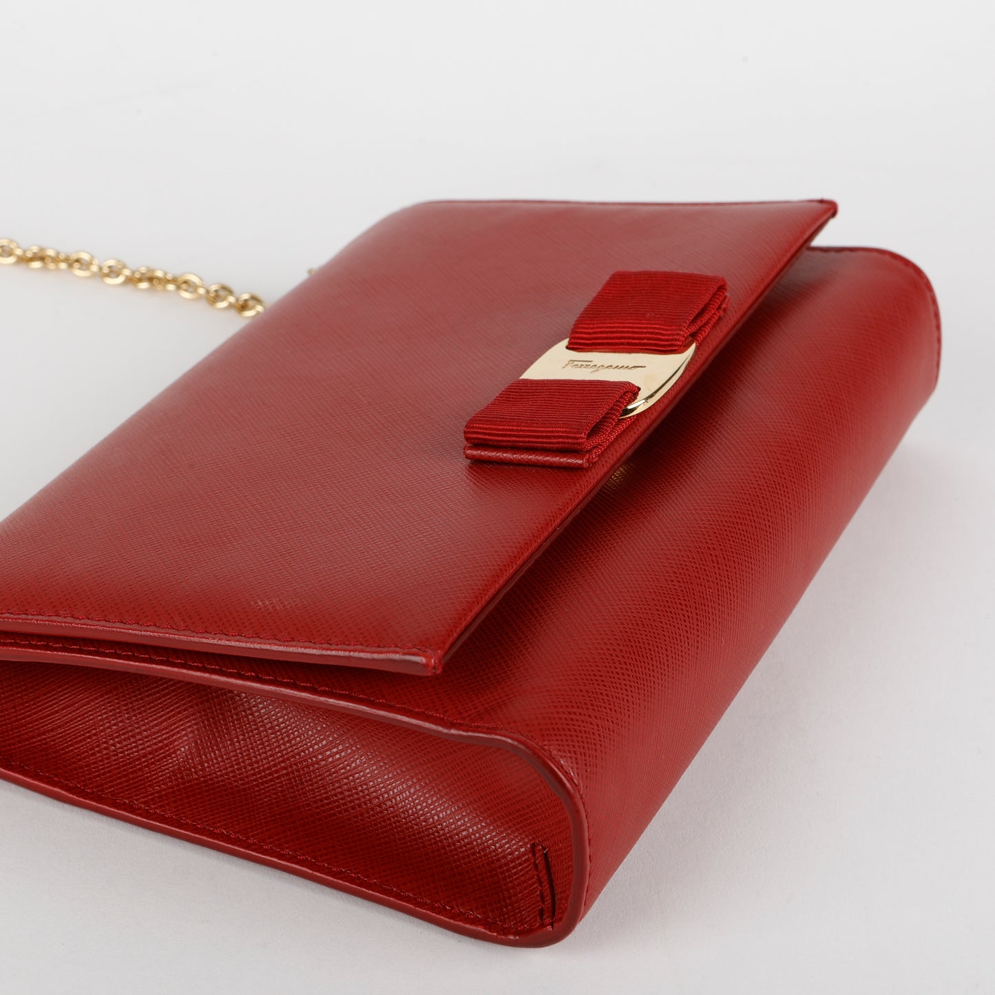 Vara Bow Chain Bag, Red