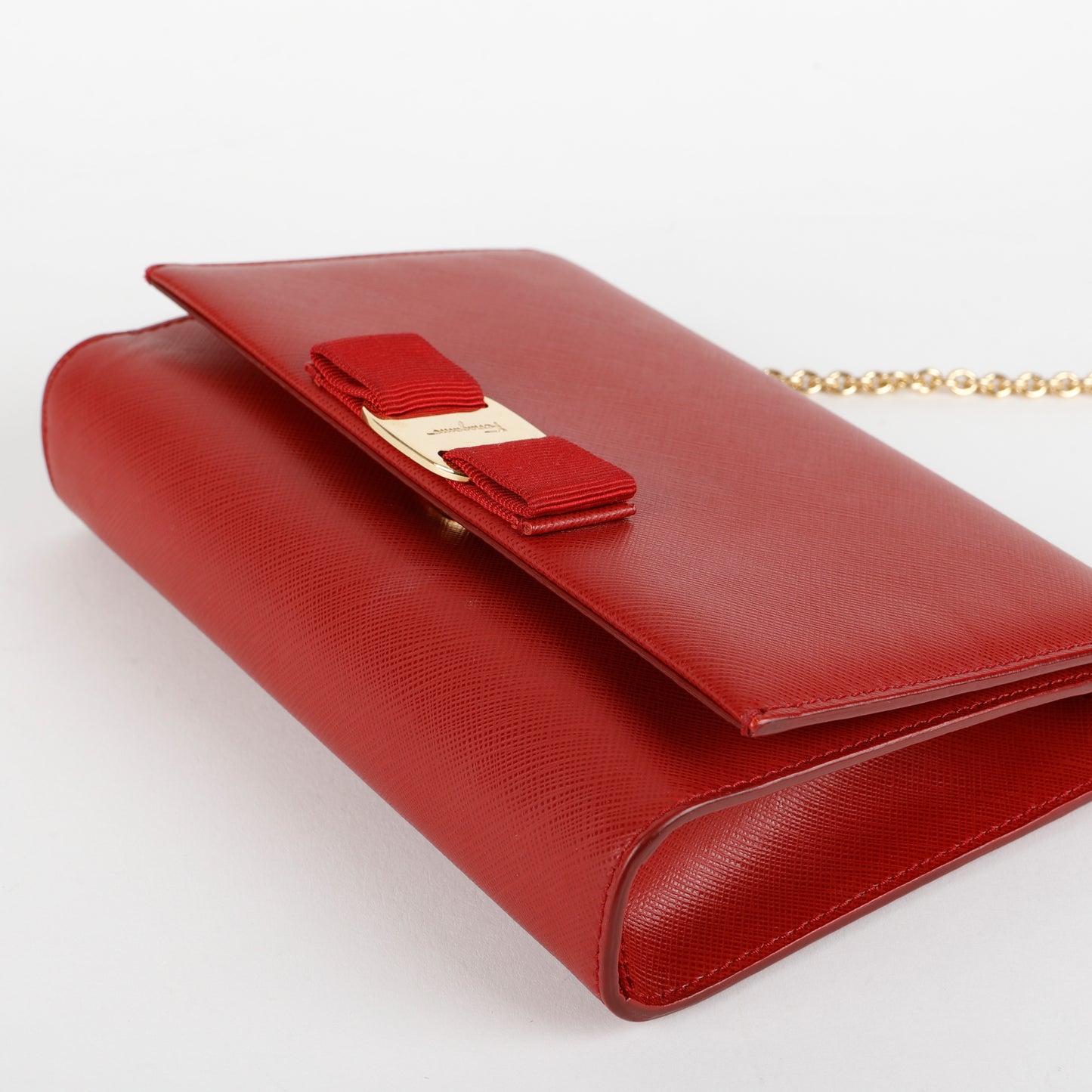 Vara Bow Chain Bag, Red