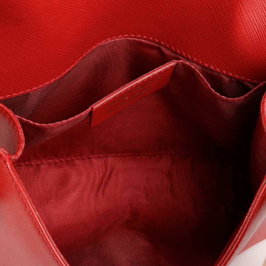 Vara Bow Chain Bag, Red